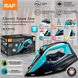 اتو بخار دستی صفحه سرامیکی RAFمدل R.1217